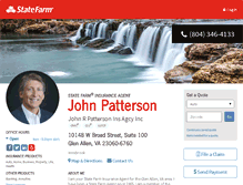 Tablet Screenshot of johnpattersonagency.com